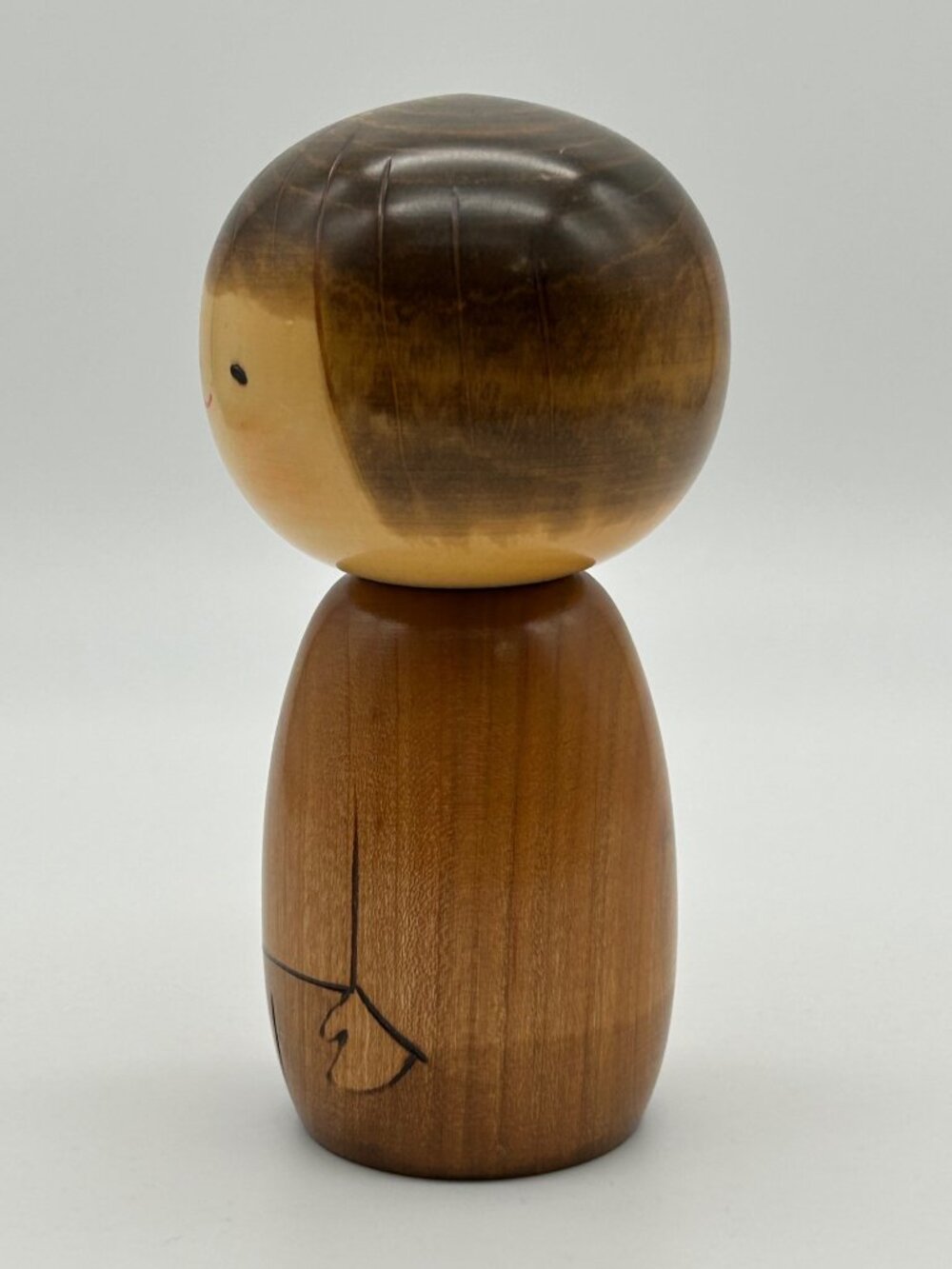 Vintage Usaburo Kokeshi Doll Japanese Carved Wood Pocket Boy Sosaku Folk Art - Picture 2 of 8
